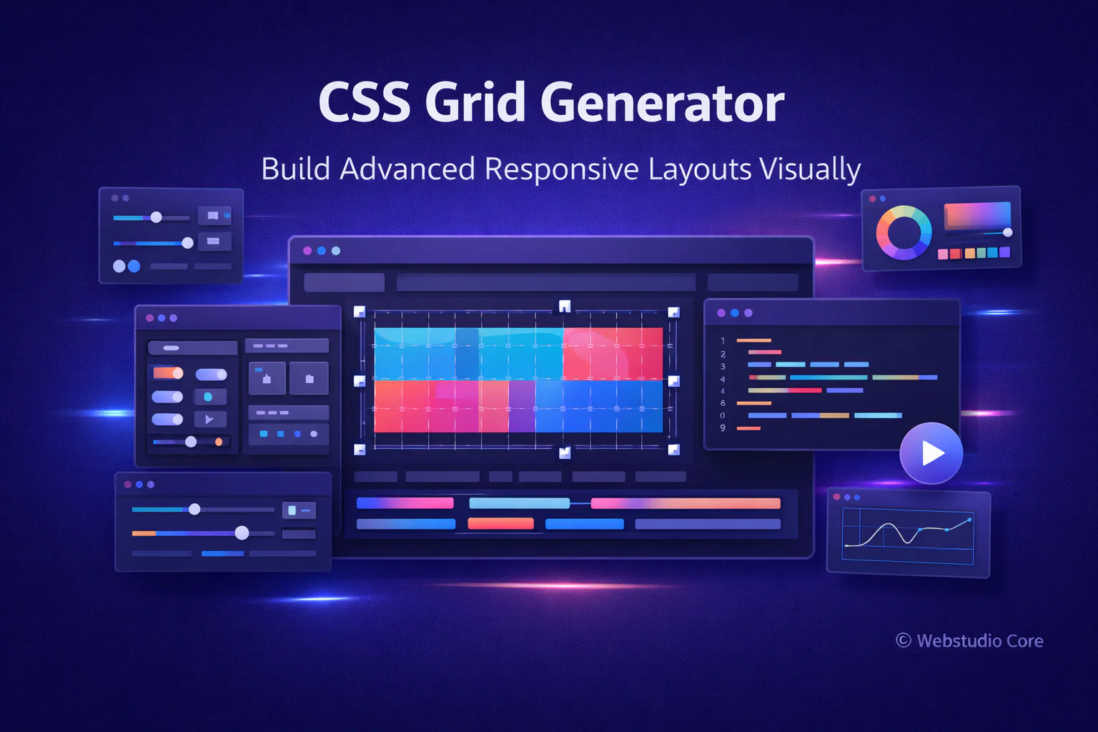 CSS Grid Generator – Build Advanced Responsive Layouts Visually