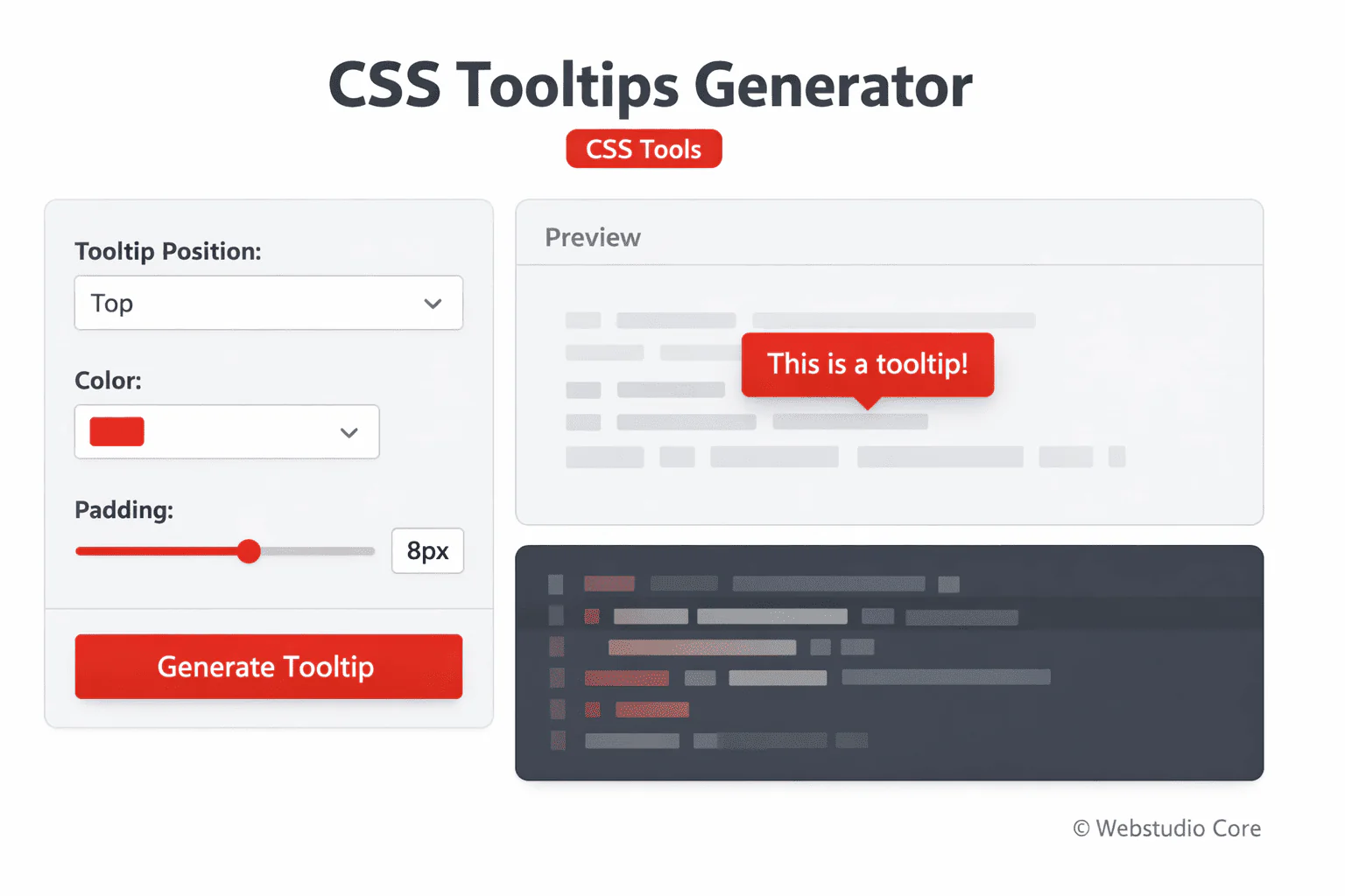 CSS Tooltips Generator