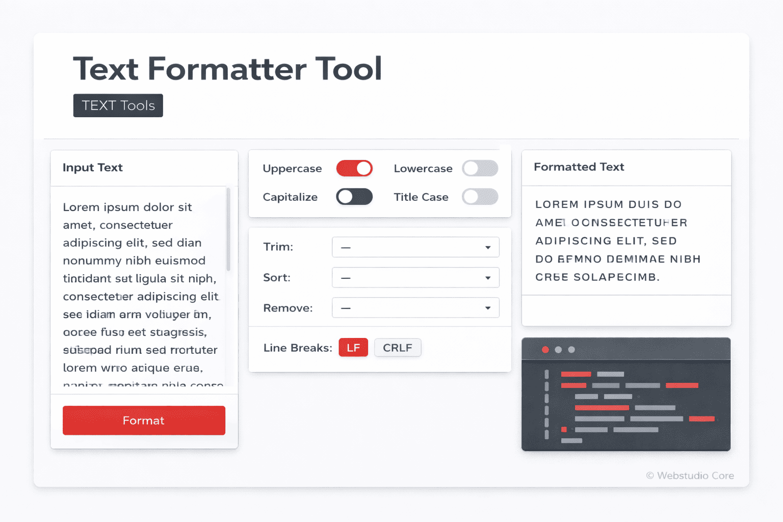 Text Formatter Tool